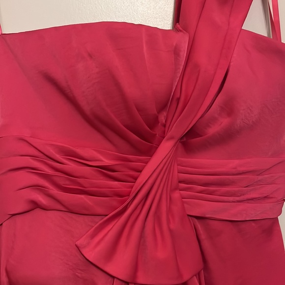 BCBG Max Azria Palais One Shoulder Dress - Begonia /Pink - Size 4 - Picture 6 of 16